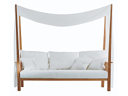 Gervasoni Outdoor 3-местный тканевый садовый диван с балдахином Gervasoni