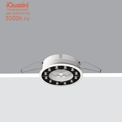 QS34 Blade R downlight iGuzzini Frame Ø 125 - Wide Flood beam - LED