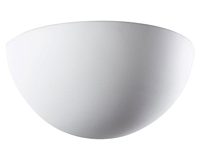 настенный керамический светильник полусферической формы с направлением света вверх