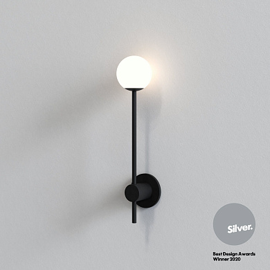 настенный светильник чёрный матовый