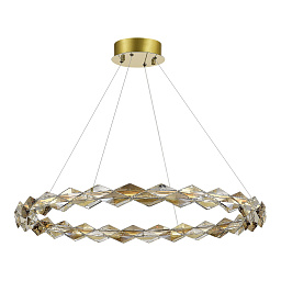 SL6009.213.01 ST-Luce Diamanta подвесной светильник с круглыми модулями и рифлёным корпусом
