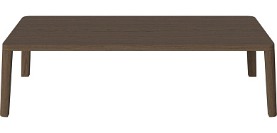 кофейный столик 120×60 см с прямыми линиями и гладкой поверхностью