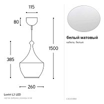 Lustri L3, Ø26 см, LED 10 Вт
