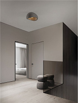 Stone Gray Polyurethane & Resin LED E27 1x12Watt 100-240Volt IP20 Bulb Excluded L:40 W:32 H:21.2 cm