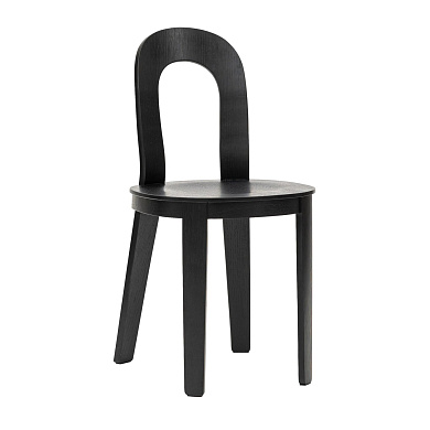 2730-1000 Olivia Design House Stockholm Стул для столовой в минималистичном стиле чёрного цвета