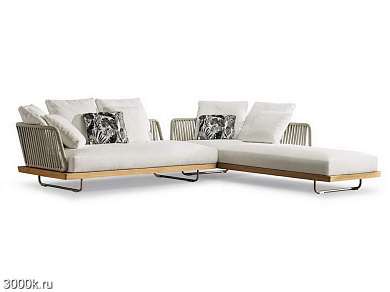 Sunray Модульный уличный диван на салазках Minotti