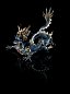 Фарфоровая скульптура дракона Great Dragon Lladro, синяя эмаль 01001935 — фото 5