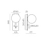 A8169290NM ACB Kin настенный светильник (бра) 16/8169 с USB-подключением, регулируемый IP20, никель-матовый, опаловый — фото 2