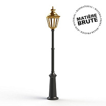 Louis XIII N° 8; Clear glass Built-in LED 2700°K warm white 13W; Raw brass