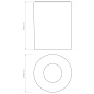 1326062 Kos Round 100 LED Astro lighting светодиодный встраиваемый светильник текстурированный чёрный — фото 2