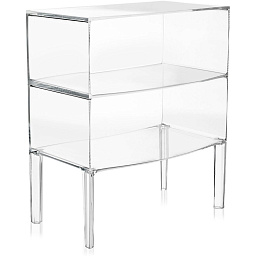 3210B4 Kartell Ghost Buster комод с двумя выдвижными ящиками прозрачный
