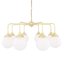 MLF316 Mullan Lighting Rome подвесная люстра с восемью сферическими стеклянными плафонами