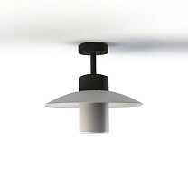 Aubanne N° 2; Frosted glass E27 23W; Dark grey