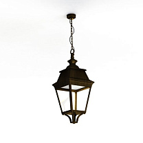 Avenue 3 N° 1; Clear glass Built-in LED 3000°K warm white 35W; Gold patina