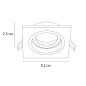 A2178PL-1WH Arte Lamp Tarf точечный встраиваемый светильник GU10 1х35W — фото 6