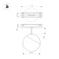 Трековый светильник Arlight MAG-VIBE-EMISFERO-HANG-R100-6W — фото 1