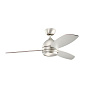 52" Vassar Fan Brushed Nickel люстра-вентилятор 330002NI Kichler — фото 2