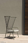 Nef Алюминиевое садовое кресло с высокой спинкой emu