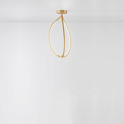 1554010APP Artemide Arrival потолочный светильник с кольцевым корпусом и встроенной подсветкой по периметру
