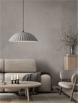 Gray Concrete LED E27 1x12Watt 100-240Volt IP20 Bulb Excluded D:50 H:200 cm