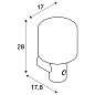 1004679 SLV OVALISK WL Sensor anthr. CCT 3000/4000K настенный светильник — фото 9