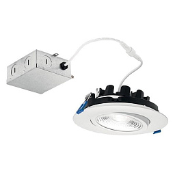 DLGM06R3090WHT Kichler Gimbal встраиваемый потолочный светильник с углубленным рассеивателем