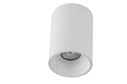 CLT 411C WH-WH Crystal Lux Prismatic потолочный накладной светильник белого цвета с цилиндрическим корпусом