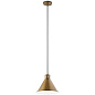 Zailey 9.5" 1 Light Pendant Natural Brass подвесной светильник 52176NBR Kichler — фото 4
