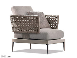 Patio Садовое кресло из ткани с подлокотниками Minotti