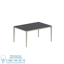 СТОЛ U-NITE 150X100CM ПЕСОК С КЕРАМИЧЕСКОЙ СТОЛЕШНИЦЕЙ NERO MARQUINA Royal Botania