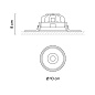 333011/10 Vibia Circle Trimless Narrow Ø 10 см - 3330 встраиваемый точечный светильник — фото 1
