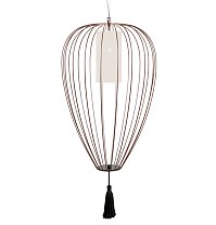 Cell SE615DMINT, Ø55 см, бронзовый каркас, абажур из белого льна, для помещений