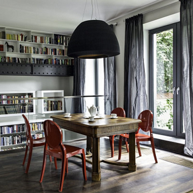 потолочный светильник цветной чёрный