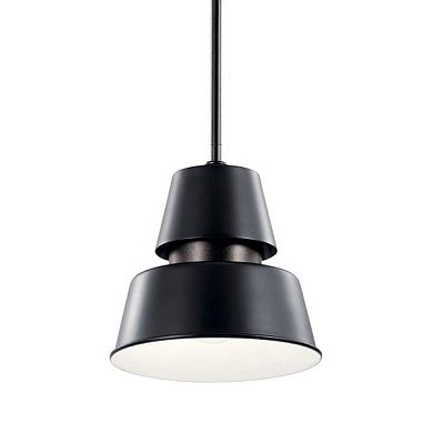 Lozano 9.5" 1 Light Pendant Black уличный подвесной светильник 59003BK Kichler