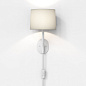 1479002 Arbor Plug-In Astro lighting настенный светильник матовый белый / белая ткань — фото 2