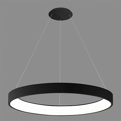 подвесной светильник кольцевой формы чёрного цвета