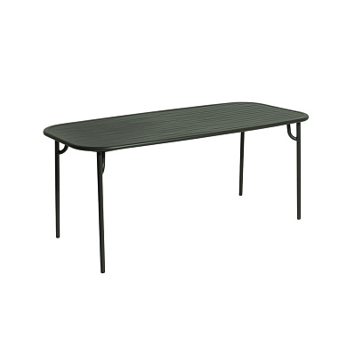 M0743318 WEEK-END Petite Friture Прямоугольный стол садовый металлический серо-зеленый