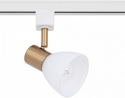 A3117PL-1WH Arte Lamp Falena трековый светильник с белым корпусом и золотым акцентом для однофазного шинопровода