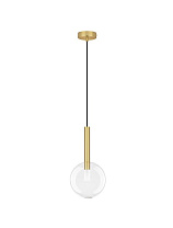 Clear Glass Sandy Gold Metal\ LED G9 1x5 Watt100-240 Volt IP20 Bulb Excluded D: 20 H: 191 cm