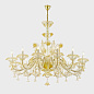 Люстра Sogni Di Cristallo Gold Giunone Deluxe — фото 2