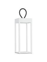 Sandy White Aluminium LED 4Watt 3.7Volt 223 Lm 3000K IP54 Switch On/Off USB Wire L:12 W:12 H:30 cm