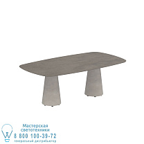 СТОЛ CONIX 220X120 CM НОЖКИ БЕТОН ЦЕМЕНТ СЕРЫЙ - СТОЛЕШНИЦА СТОЛА CERAMIC TERRA MARRONE Royal Botania
