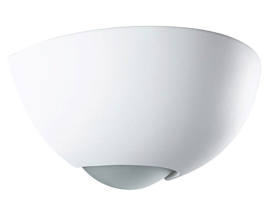 настенный светильник из керамики с полусферическим корпусом