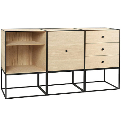 71077-001561 Audo Copenhagen Frame 49 Trio Sideboard With, Дуб