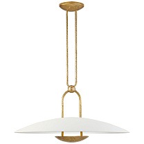 Cara Medium Sculpted Pendant натуральная латунь с гипсовым белым абажуром