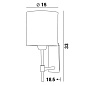 NECTANEBO 1 cyl настенный светильник Davidts lighting