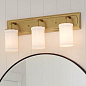 Vetivene 3 Light Vanity Light Natural Brass настенный светильник 55131NBR Kichler — фото 5