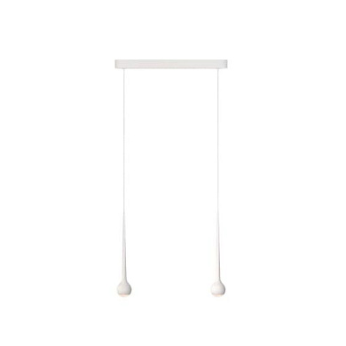 FAT2-320-01 Grau Falling sun TRACE DUO WHITE Подвес на два плафона белый