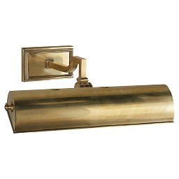 AH2701NB Visual Comfort Dean подсветка для картин с цилиндрическим плафоном из натуральной латуни