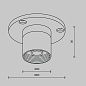 CA023BI-B Maytoni Accessories for system Shelf Аксессуар Черный — фото 4